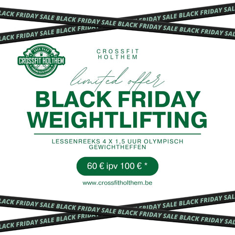 Black Friday - 40% korting op Exclusieve Winter Weightlifting Lessenreeks  ✨