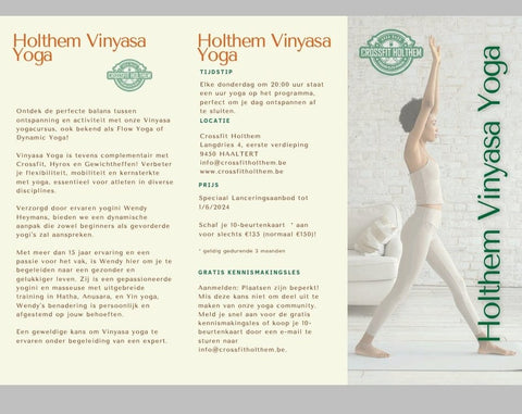 Start to Yoga - Ontdek Vinyasa Yoga bij CrossFit Holthem!